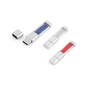 8 GB Metal Kristal Taşlı USB Bellek