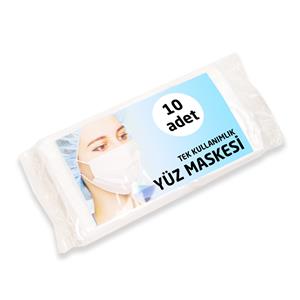 10 Adet Koruyucu Yüz Maskesi